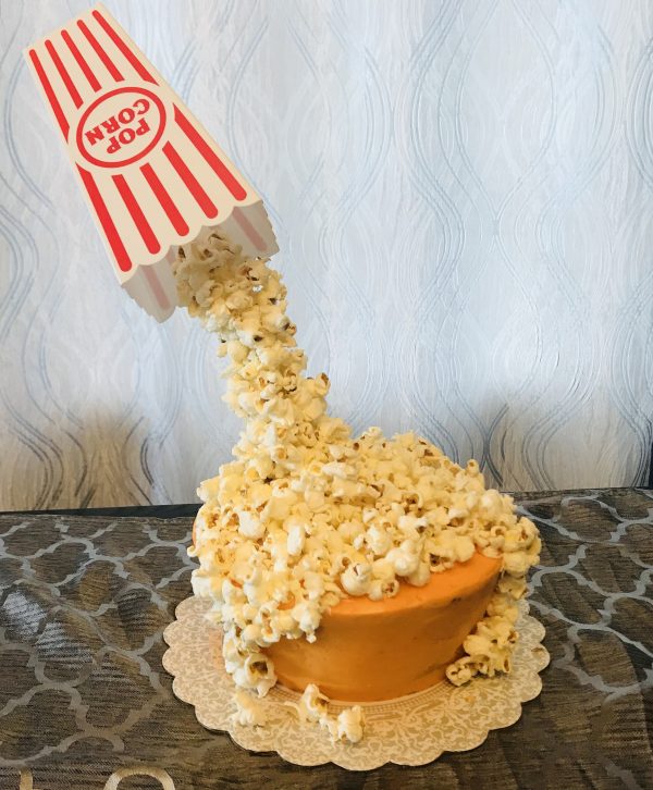 Popcorn Anti-Gravity Cake!